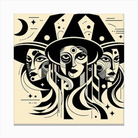 Witches 3 Canvas Print