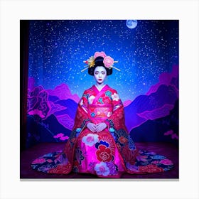 Geisha Photo Shooting Pose Canvas Print