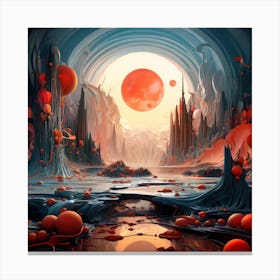 Alien Landscape Canvas Print