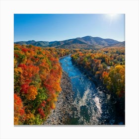 Fall Foliage In The Blue Ridge Mountains 2 Canvas Print