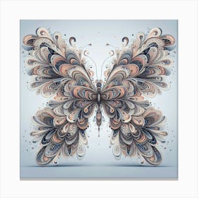 Symmetrical Butterfly Art 3 Canvas Print