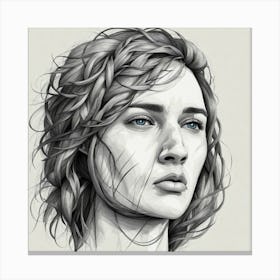 Portrait Of A Woman 11 Canvas Print