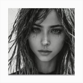 Wet Hair Canvas Print