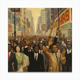 March Of The People Canvas Print