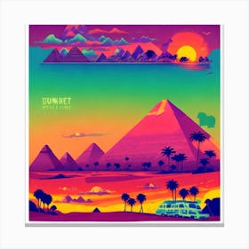 Egypt Pyramids 1 Canvas Print