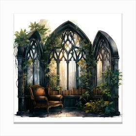 Gothic Window Canvas Print