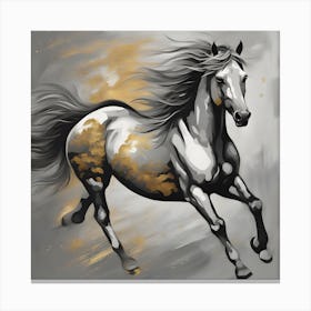 Horse In The Wind Canvas Print