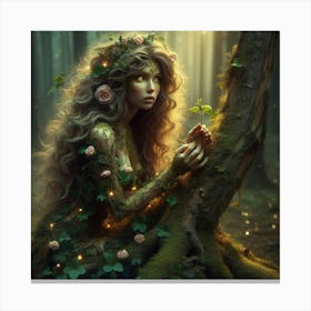 Fairy In The Forest 1 Canvas Print