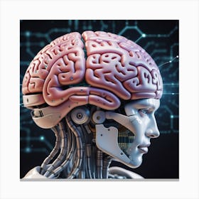 Image Of A Human Brain Canvas Print