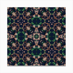 Decorative background made from small squares. 6 Canvas Print