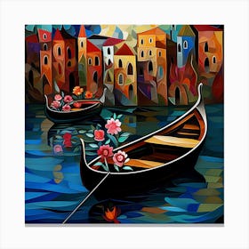 Venice Gondolas Canvas Print