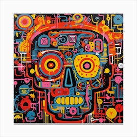 Skull Of The Day 3 Canvas Print