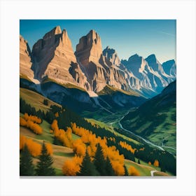 Dolomite Mountains Canvas Print