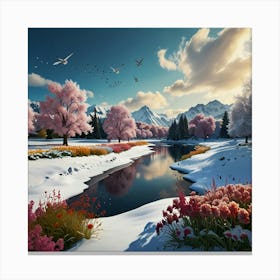 Winter Landscape 1 Canvas Print