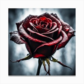 Blood Rose Canvas Print