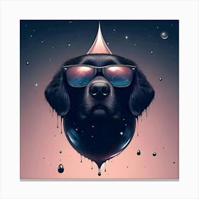 Dog With Sunglasses 1 Canvas Print