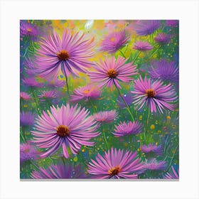 Aster Flowers 2 Canvas Print