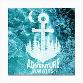 Adventure Awaits - Motivational Travel Quotes 1 Canvas Print