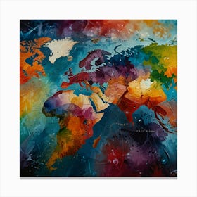 World Map 18 Canvas Print