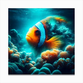 Clown Fish Underwater Canvas Print