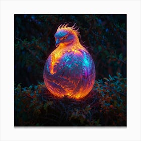 Phoenix Bird In The Night Canvas Print