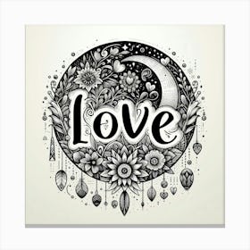 Love Print Canvas Print