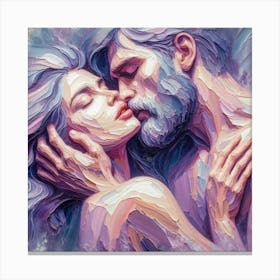 Kiss me softly Canvas Print