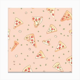 Pizza Pattern Canvas Print