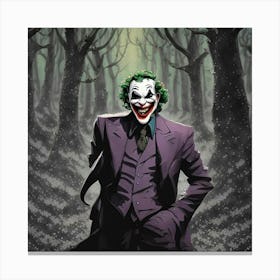 Joker In The Woods Canvas Print