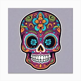 Day Of The Dead Sugar Skull Canvas Print