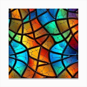Stained Glass Background 1 Canvas Print