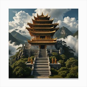 Chinese Temple 2 Canvas Print