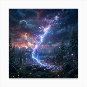 Lightning In The Sky 1 Canvas Print