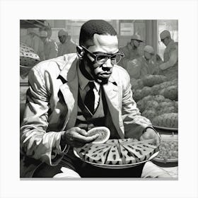 Watermelon Malcolm X Canvas Print