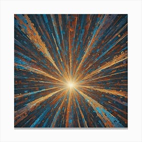 Radiant Energy Abstract Explosion Canvas Print