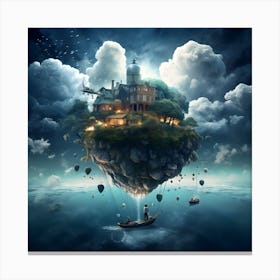 Island In The Sky 1 Canvas Print