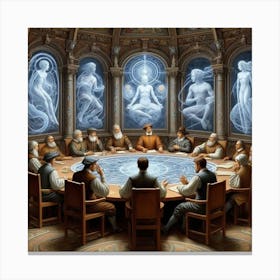 Council Of The Gods Canvas Print