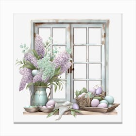 Easter Window Canvas Print
