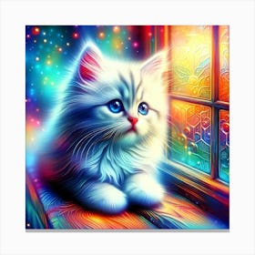 Feline Cat Creative Artwork Illustration 145 Canvas Print