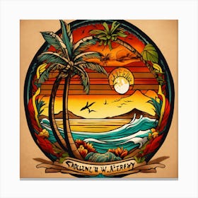 Hawaiian Sunset Canvas Print