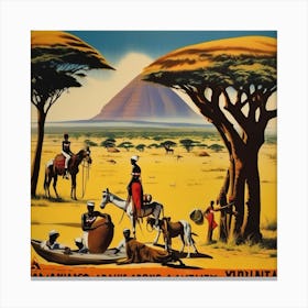 African Safari Canvas Print