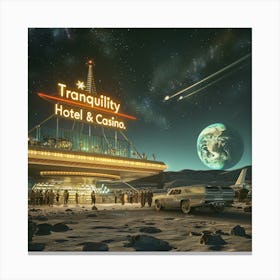 Tranquility Base Hotel & Casino Canvas Print