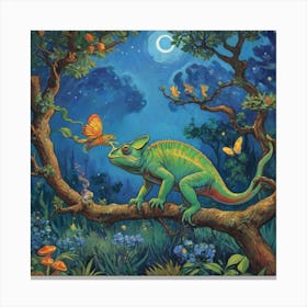 The Chameleon’s Hidden World Canvas Print