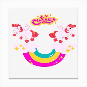 Cutie Pegasus Rainbow Magic - Adorable Kawaii Art Toile