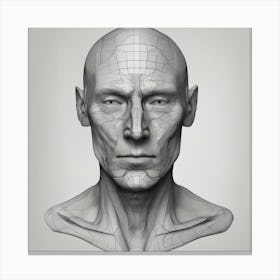 3d Head Canvas Print