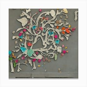 Tree Made Of Paper Canvas Print