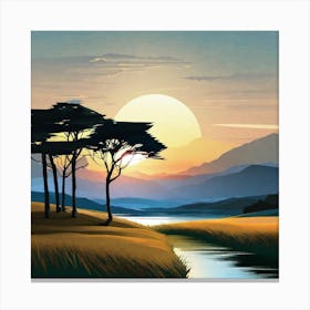 Landscape Painting 70 Canvas Print