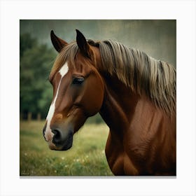 Default Horse Love Art Print 3 Canvas Print