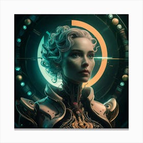 Futuristic Woman 2 Canvas Print