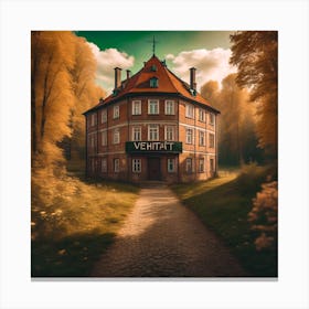 House In The Woods Canvas Print
